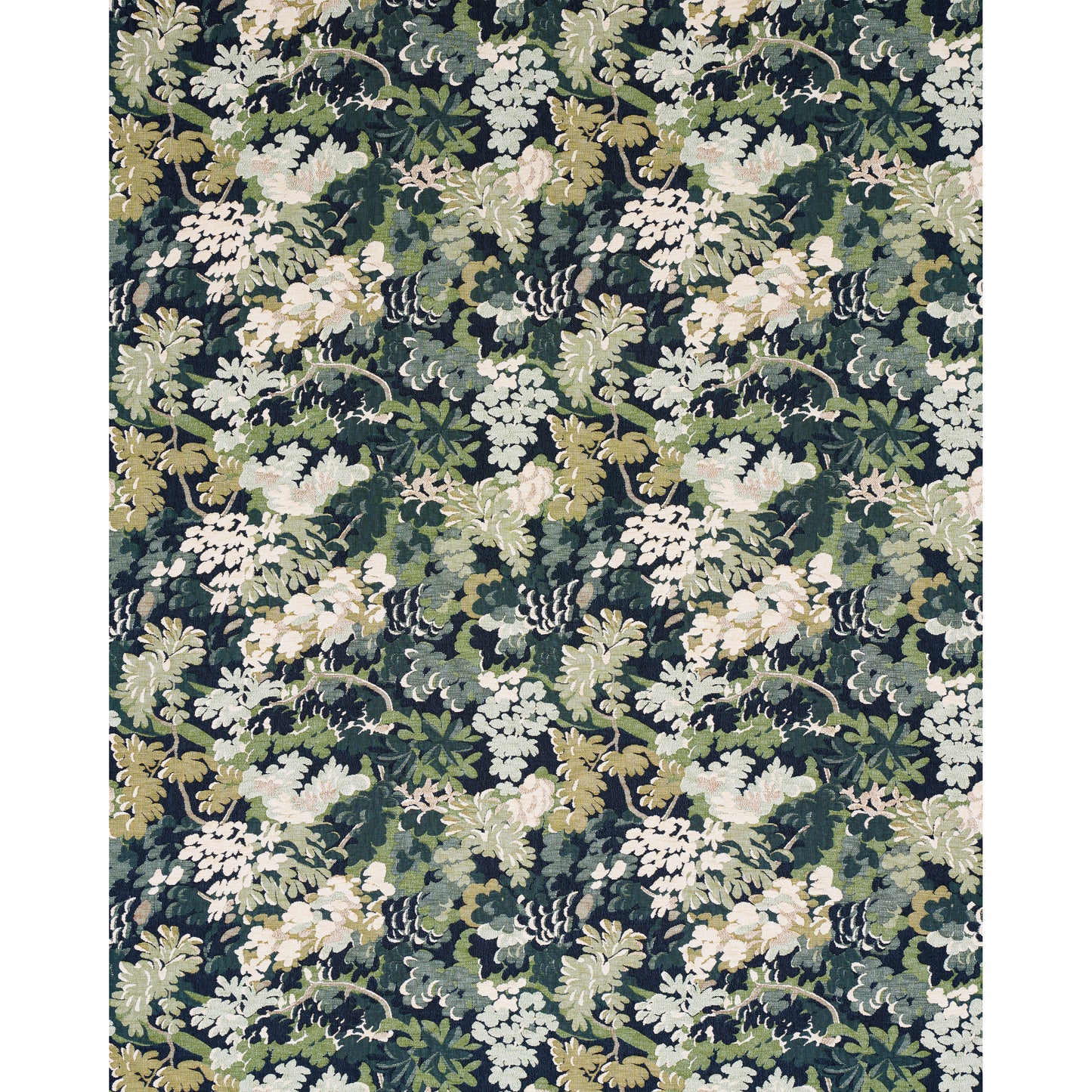 SCHUMACHER FABRIC  UNCOMMON THREADS VERDURE TAPESTRY   PEACOCK   - 81850