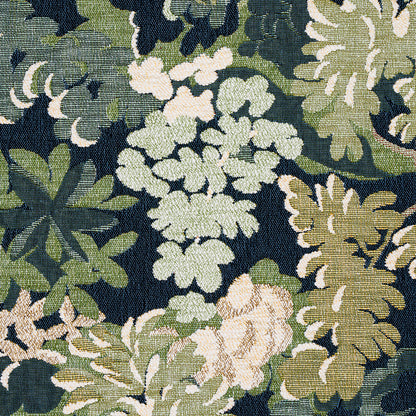 SCHUMACHER FABRIC  UNCOMMON THREADS VERDURE TAPESTRY   PEACOCK   - 81850