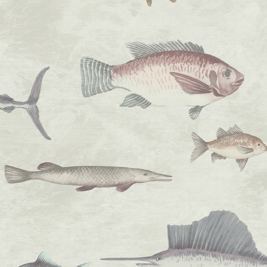 JF Fabrics -Wallpaper 8185 52 Wallpaper Beige, Mauve  Non-Woven - 8931152 W9081