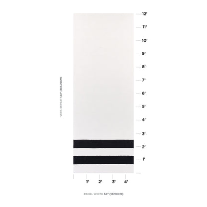 SCHUMACHER  VICTOR GLEMAUD VIRGINIA PANEL B PATTERN WOVENS PATTERN WOVENS BLACK , WHITE   - 81870