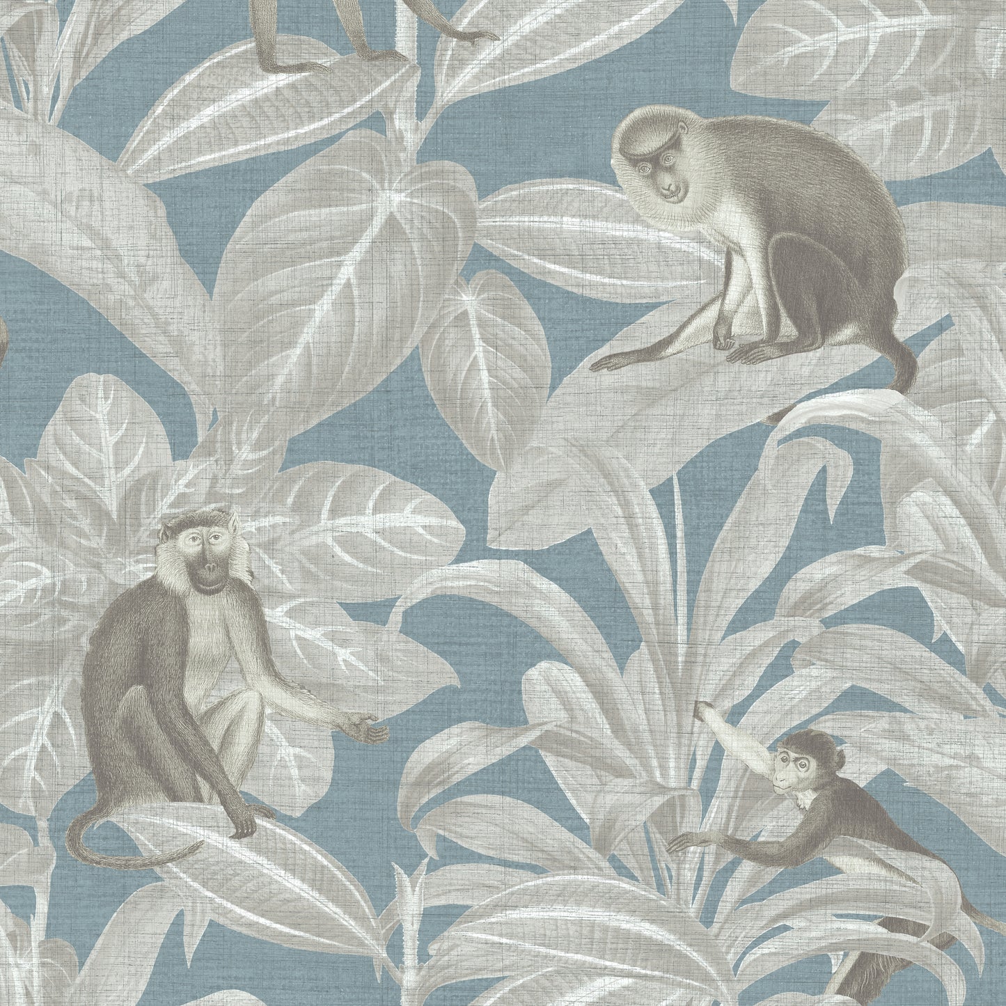 JF Fabrics -Wallpaper 8188 66 Wallpaper Blue, Taupe, Teal  Non-Woven - 8931466 W9081