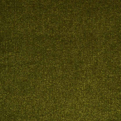 Olive green textured woven fabric swatch with speckled finish, suitable for upholstery or apparel.