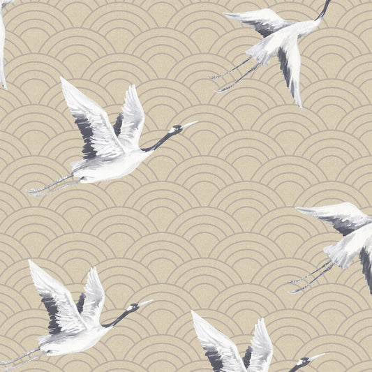 JF Fabrics -Wallpaper 8189 17 Wallpaper Tan, Gold  Non-Woven - 8931517 W9081