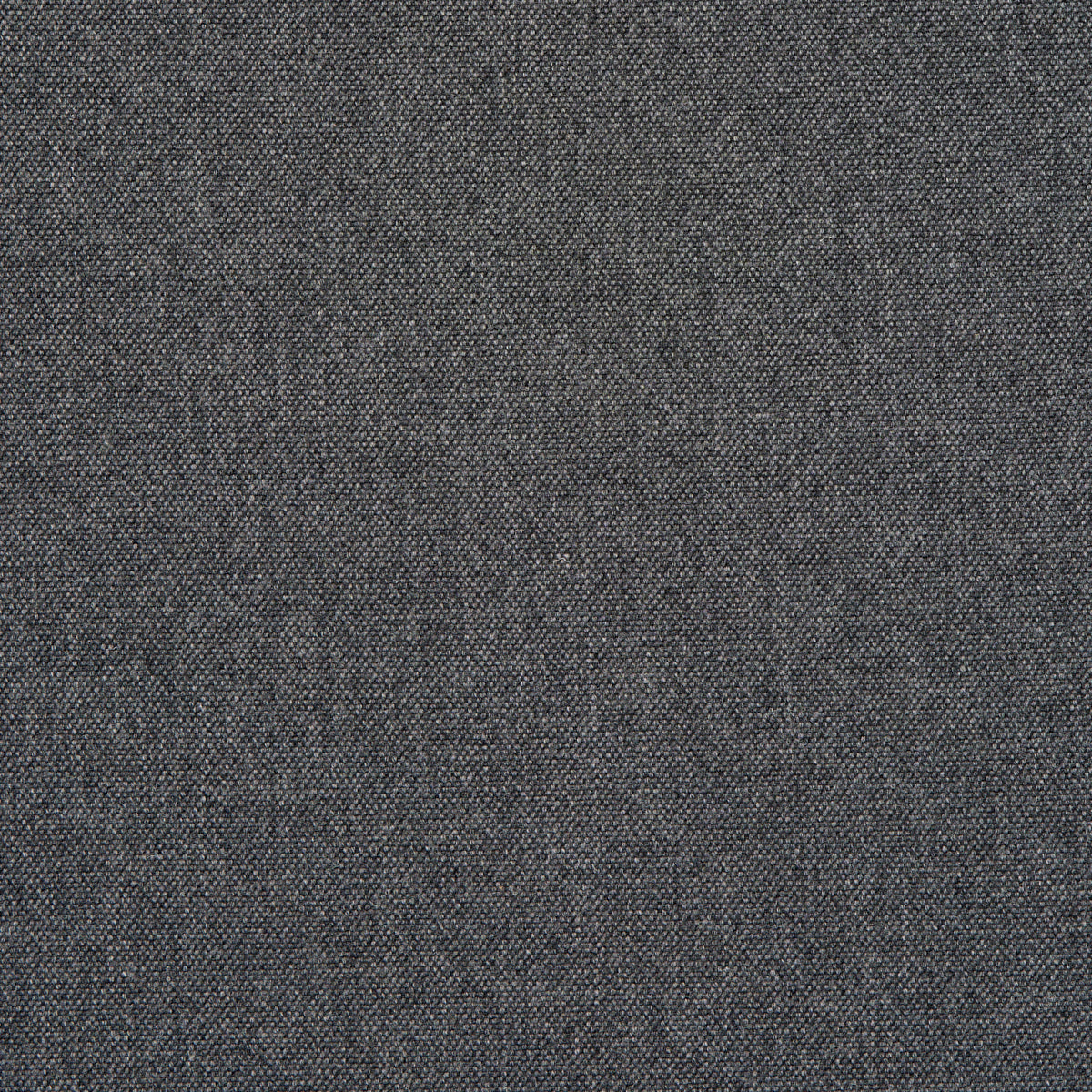 Charcoal gray woven fabric close-up with subtle texture, versatile for upholstery or clothing.