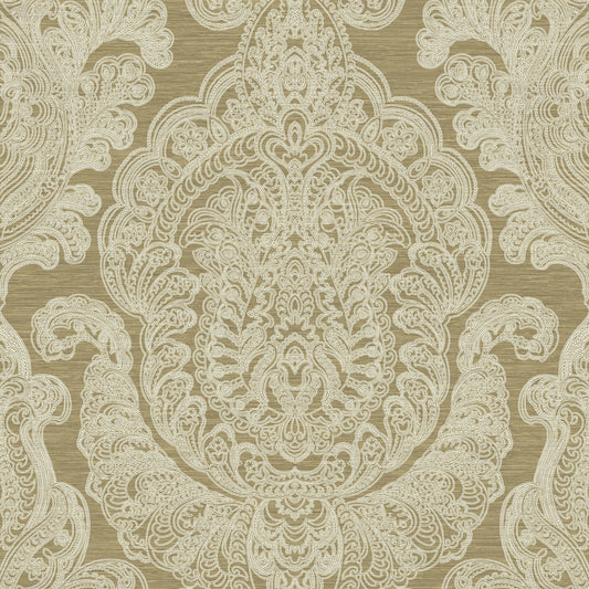 JF Fabrics -Wallpaper 8192 19 Wallpaper Gold, Bronze  Non-Woven - 8931819 W9081