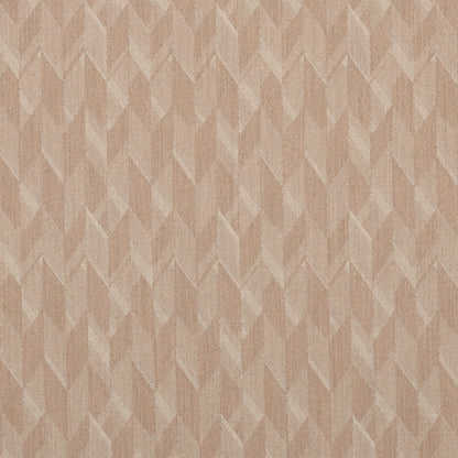 Warm beige chevron herringbone pattern with subtle textured weave; geometric wallpaper for home decor.