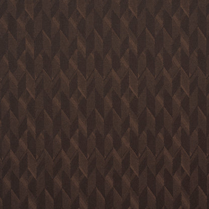 Dark brown chevron pattern fabric texture with repeating V shapes for upholstery or décor.