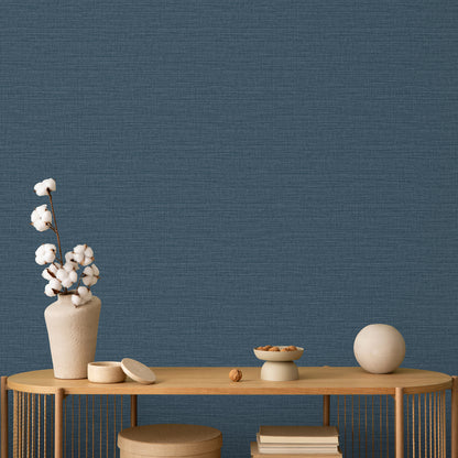 Veer Decor Horizontal Stria Texture Navy Blue Wallpaper Abstract Transitional Navy  Wallpaper - 8195-AA1