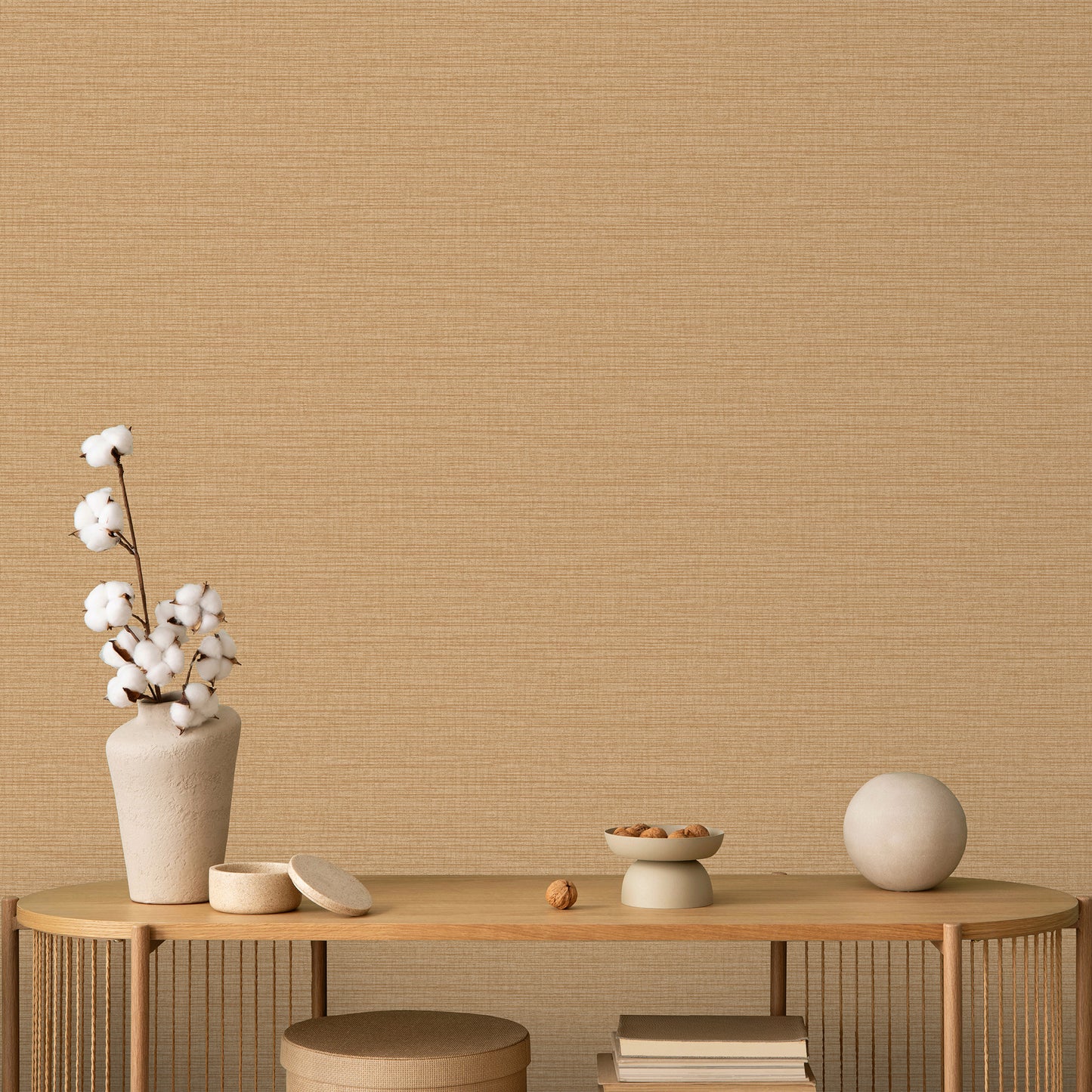 Veer Decor Horizontal Stria Texture Mustard Wallpaper Abstract Transitional Mustard  Wallpaper - 8195-AA2