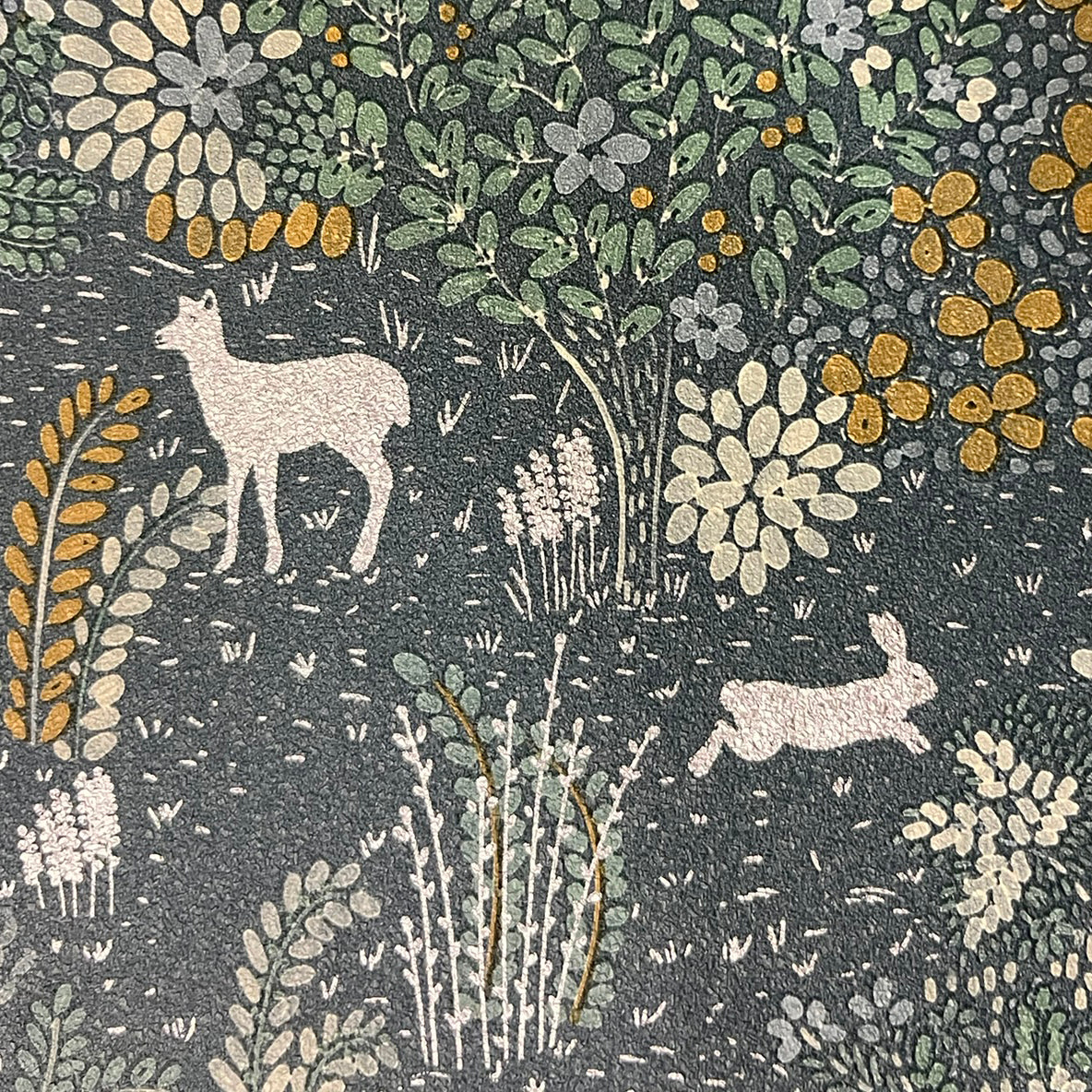 Veer Decor Babylon Blue Wallpaper Floral Transitional Blue  Wallpaper - 8195-AC1