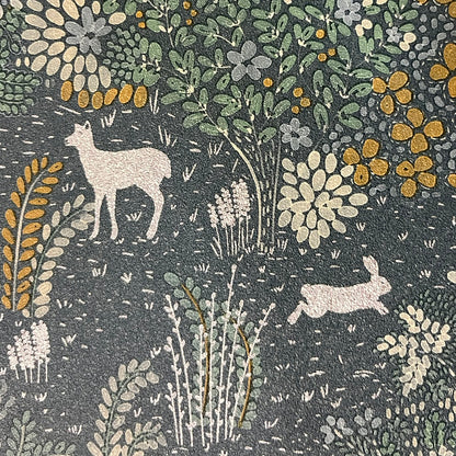 Veer Decor Babylon Blue Wallpaper Floral Transitional Blue  Wallpaper - 8195-AC1