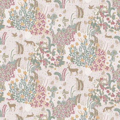 Veer Decor Babylon Pink Wallpaper Floral Transitional Pink  Wallpaper - 8195-AC2