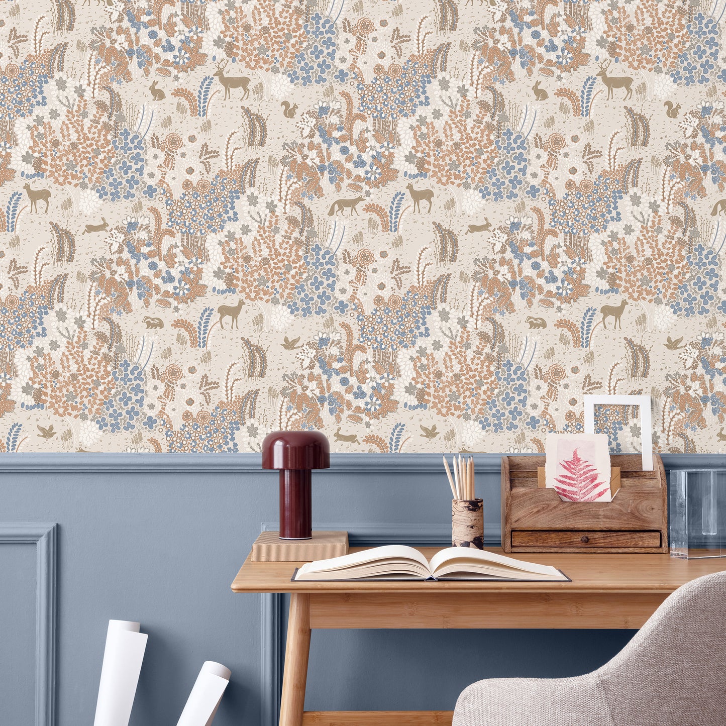 Veer Decor Babylon Beige Wallpaper Floral Transitional Beige  Wallpaper - 8195-AC4
