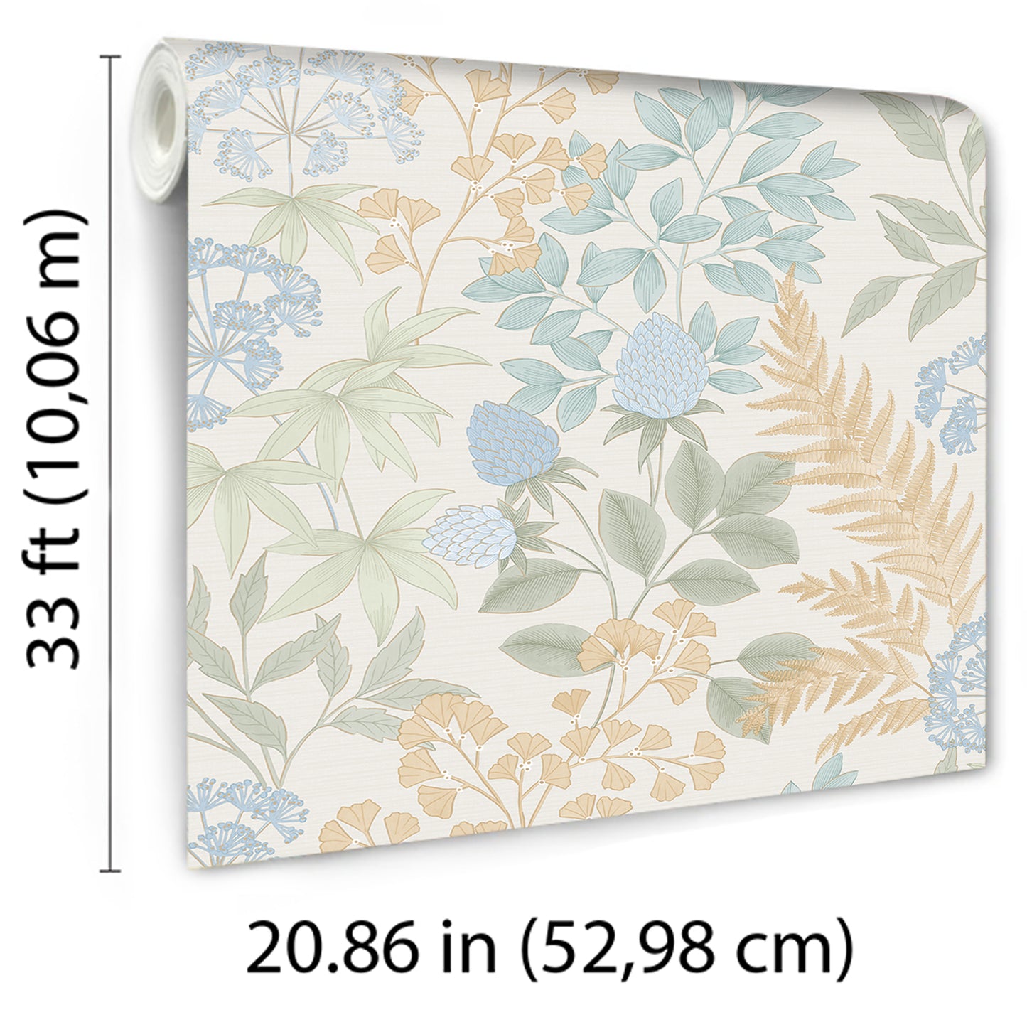 Veer Decor Gilded Bloom Cream Ground Wallpaper Floral Transitional Cream  Wallpaper - 8195-AE3