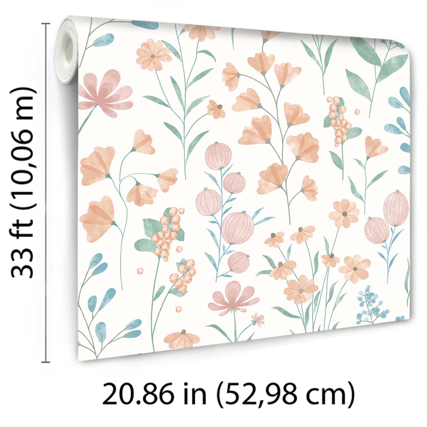 Veer Decor Floral Candy Orange Wallpaper Floral Traditional, Transitional Orange  Wallpaper - 8195-AI1