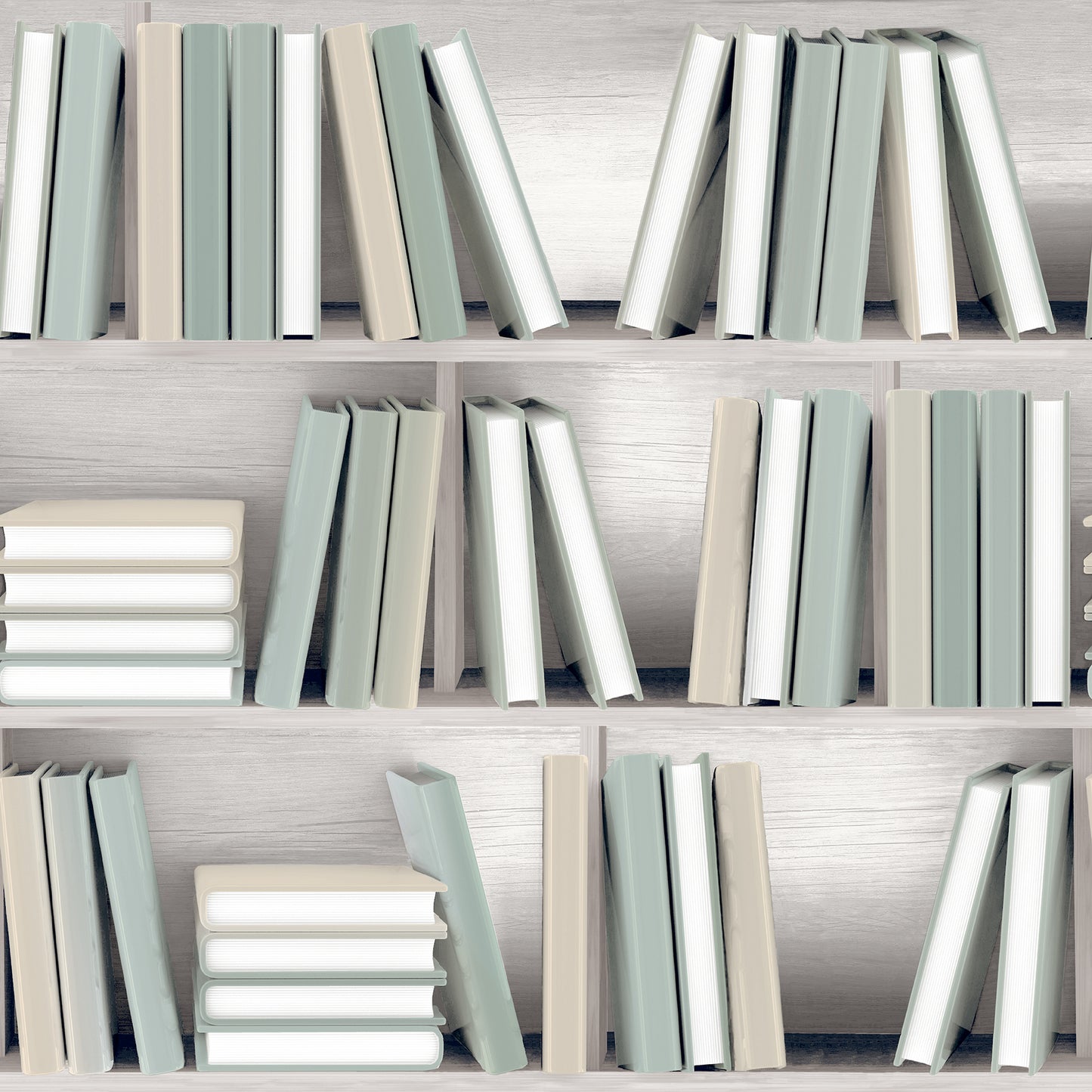 Veer Decor Nook Book Green Wallpaper Novelty Contemporary, Modern, Novelty Green  Wallpaper - 8196-AB3