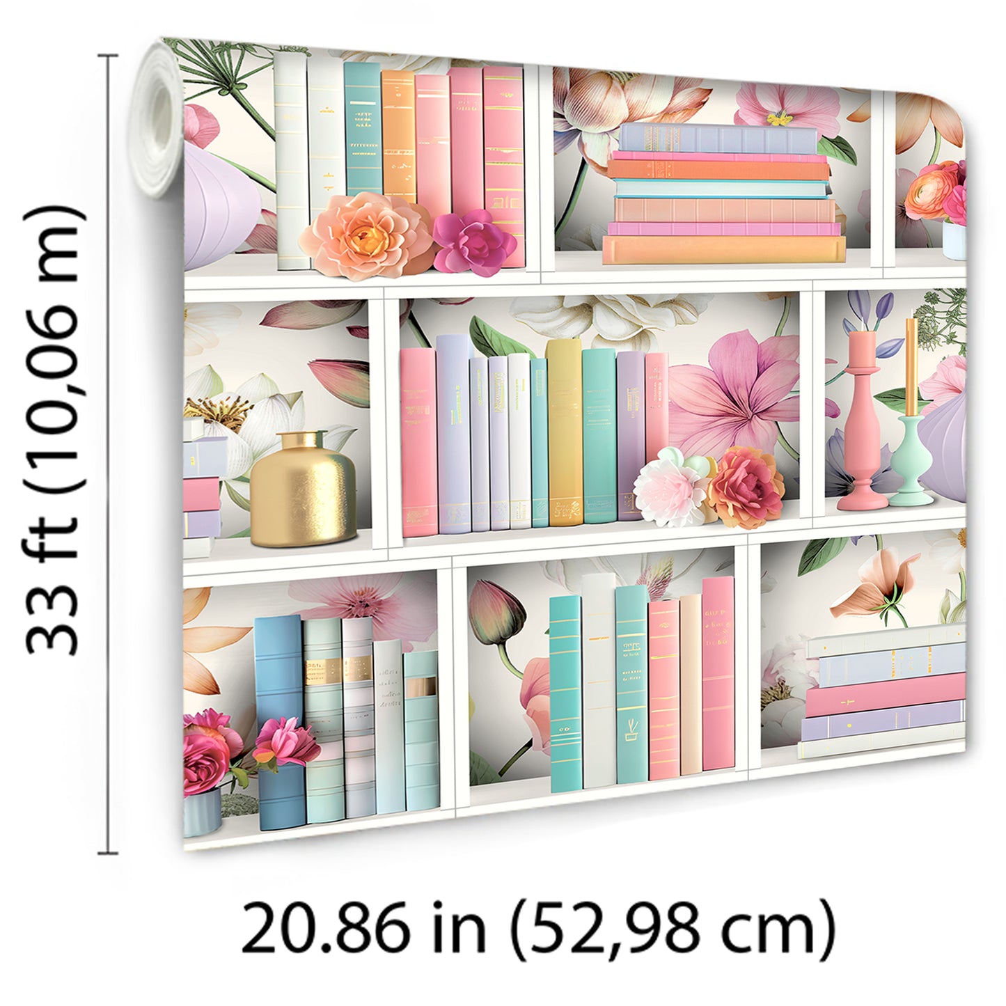 Veer Decor Blossom Shelves Mutli Wallpaper Novelty Novelty Multi  Wallpaper - 8196-AE3