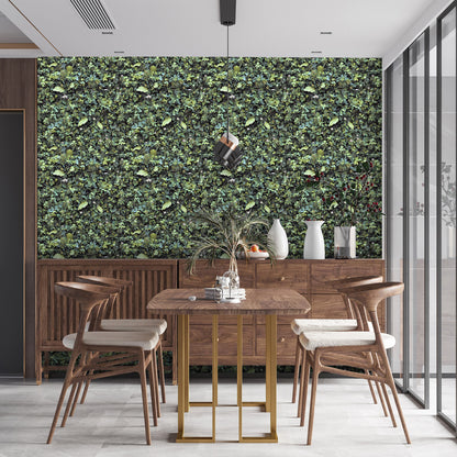 Veer Decor Evergreen Living Wall Wallpaper Nature Novelty Green  Wallpaper - 8196-AF1