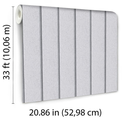 Veer Decor Luxe Concrete Slat Grey Wallpaper Architecture Contemporary, Modern Gray  Wallpaper - 8196-AL2