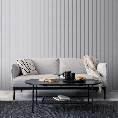 Veer Decor Luxe Concrete Slat Grey Wallpaper Architecture Contemporary, Modern Gray  Wallpaper - 8196-AL2