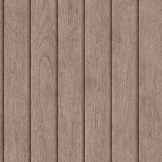 Veer Decor Luxe Wood Slats Brown Wallpaper Architecture Contemporary, Modern Brown  Wallpaper - 8196-AM2
