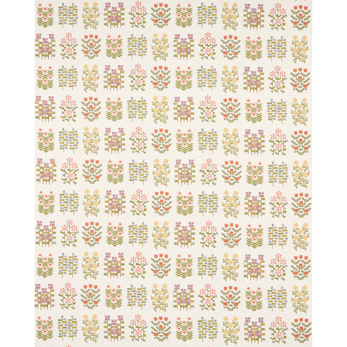 SCHUMACHER  UNCOMMON THREADS ANNIKA FLORAL TAPESTRY PATTERN WOVENS PATTERN WOVENS MULTI ON IVORY   - 81970