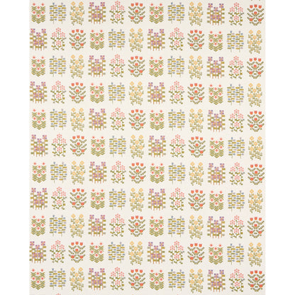SCHUMACHER  UNCOMMON THREADS ANNIKA FLORAL TAPESTRY PATTERN WOVENS PATTERN WOVENS MULTI ON IVORY   - 81970
