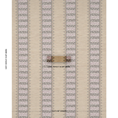 SCHUMACHER  UNCOMMON THREADS NOOR KILIM STRIPE PATTERN WOVENS PATTERN WOVENS AUBERGINE   - 81981