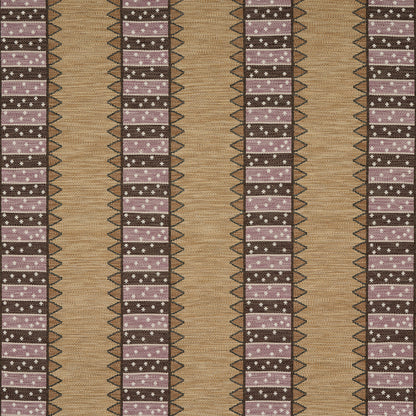 SCHUMACHER  UNCOMMON THREADS NOOR KILIM STRIPE PATTERN WOVENS PATTERN WOVENS AUBERGINE   - 81981