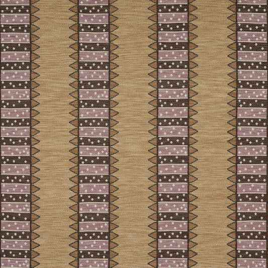 SCHUMACHER  UNCOMMON THREADS NOOR KILIM STRIPE PATTERN WOVENS PATTERN WOVENS AUBERGINE   - 81981