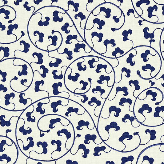 SCHUMACHER  RAOUL TEXTILES CHINABERRY PRINTS PRINTS DELFT   - 819B39