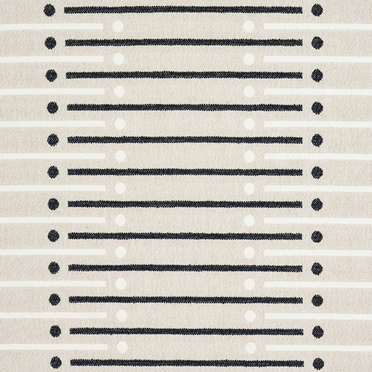 SCHUMACHER  UNCOMMON THREADS SERAPO RUSTIC WEAVE PATTERN WOVENS PATTERN WOVENS CARBON , IVORY   - 82000