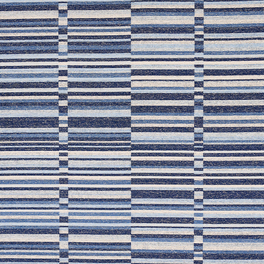 SCHUMACHER  UNCOMMON THREADS TIERRA STRIPE PATTERN WOVENS,TEXTURES PATTERN WOVENS,TEXTURES BLUE   - 82010
