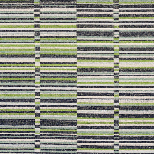 SCHUMACHER  UNCOMMON THREADS TIERRA STRIPE PATTERN WOVENS,TEXTURES PATTERN WOVENS,TEXTURES GREEN , BLUE   - 82011