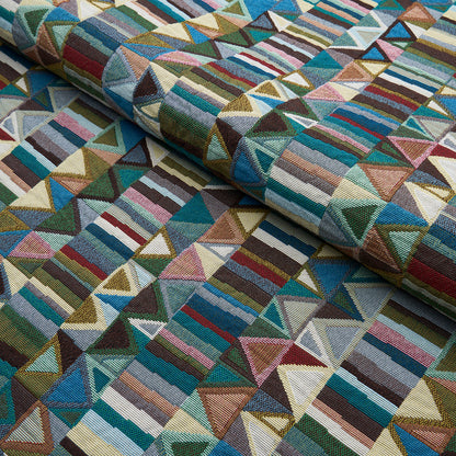 SCHUMACHER  UNCOMMON THREADS BIZANTINO QUILTED WEAVE PATTERN WOVENS,MATELASSE PEACOCK   - 82020