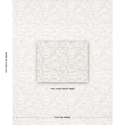 SCHUMACHER  UNCOMMON THREADS BIZANTINO QUILTED WEAVE PATTERN WOVENS,MATELASSE NATURAL   - 82022