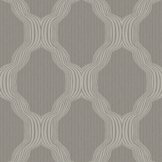 JF Fabrics -Wallpaper 8203 96 Wallpaper Pewter, Silver, Grey  Non-Woven - 9039696 W9321