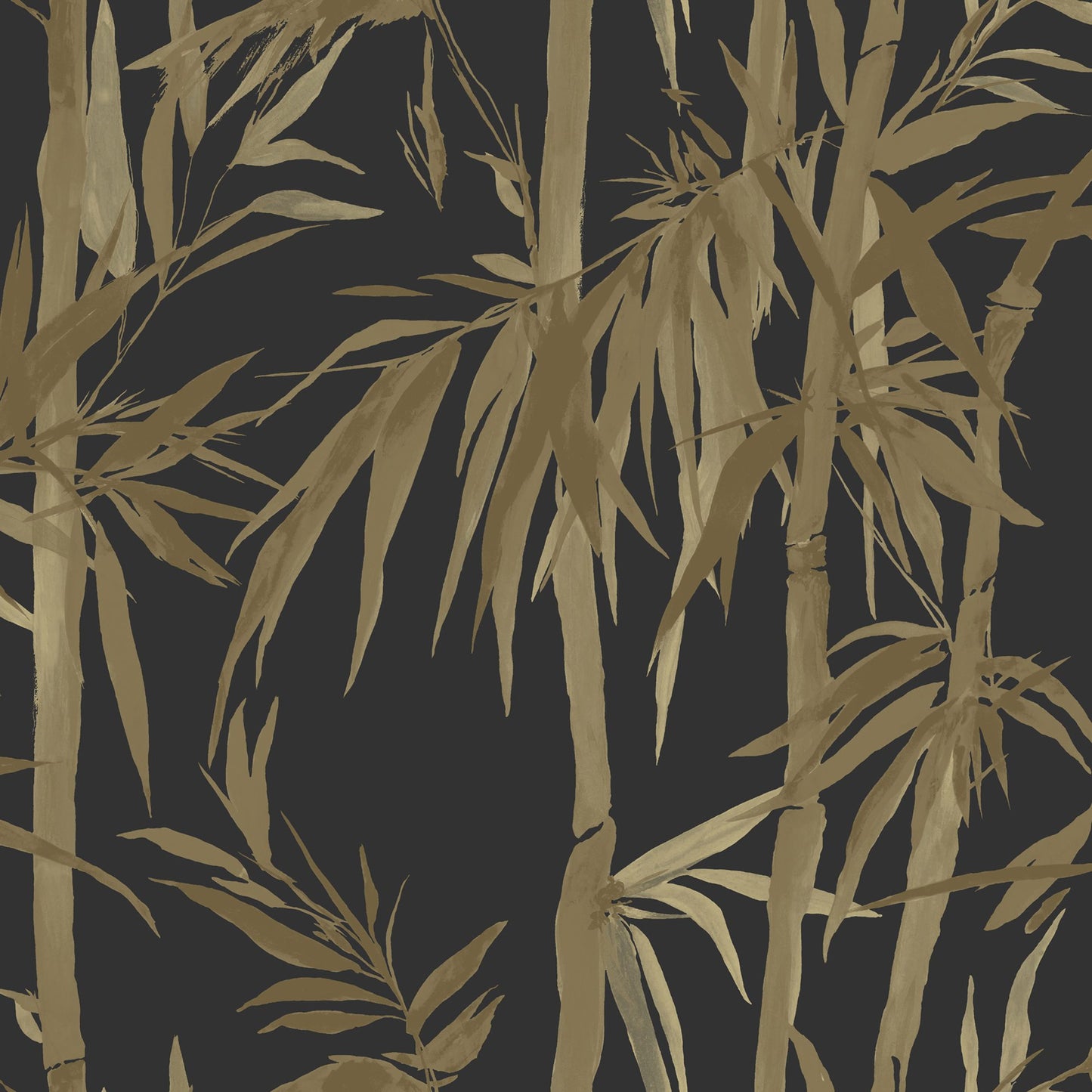 JF Fabrics -Wallpaper 8205 39 Wallpaper Black, Gold  Non-Woven - 9039839 W9321