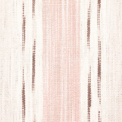 SCHUMACHER FABRIC  BOHEMIA MIRZA IKAT STRIPE   BLUSH ON NATURAL   - 82111
