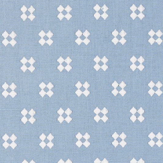 SCHUMACHER  BOHEMIA THANDIE EMBROIDERY EMBROIDERIES EMBROIDERIES IVORY ON CHAMBRAY   - 82122