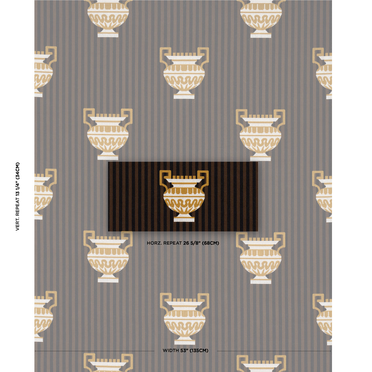 SCHUMACHER  CUT & PATTERNED VELVETS CLERMONT ??PINGL?? WOVEN WOVEN JAVA   - 82141