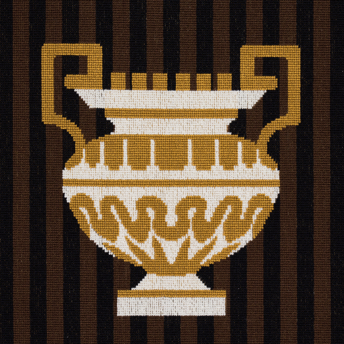 SCHUMACHER  CUT & PATTERNED VELVETS CLERMONT ??PINGL?? WOVEN WOVEN JAVA   - 82141