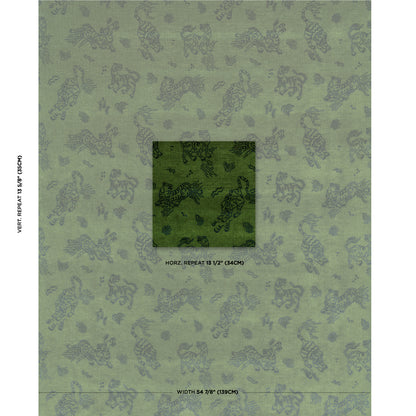 SCHUMACHER FABRIC  CUT & PATTERNED VELVETS KINABALU VELVET   EMERALD   - 82171