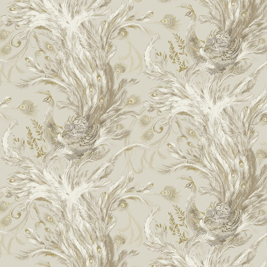 JF Fabrics -Wallpaper 8217 17 Wallpaper Gold, Grey, Yellow, Silver  Non-Woven - 9040617 W9331