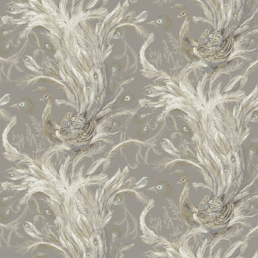 JF Fabrics -Wallpaper 8217 95 Wallpaper Gold, Silver, Grey, Cream, Brown  Non-Woven - 9040695 W9331