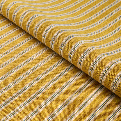 SCHUMACHER  CUT & PATTERNED VELVETS BENSON STRIPE �PINGL�   Saffron   - 82182