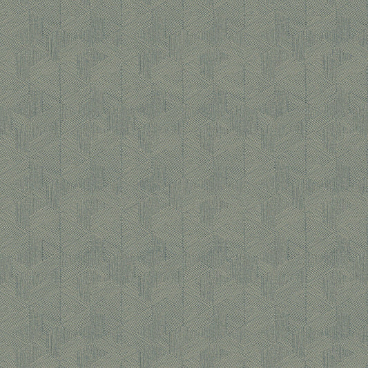 JF Fabrics -Wallpaper 8218 67 Wallpaper Teal, Gold, Blue  Non-Woven - 9040767 W9331
