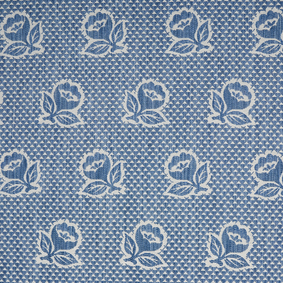 SCHUMACHER  NEW TRADITIONAL: PROVEN??AL FLEURETTE PATTERN WOVENS PATTERN WOVENS DENIM   - 82190