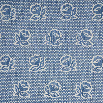 SCHUMACHER  NEW TRADITIONAL: PROVEN??AL FLEURETTE PATTERN WOVENS PATTERN WOVENS DENIM   - 82190