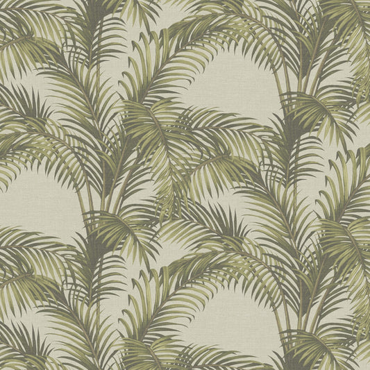 JF Fabrics -Wallpaper 8219 75 Wallpaper Green, Brown  Non-Woven - 9040875 W9331